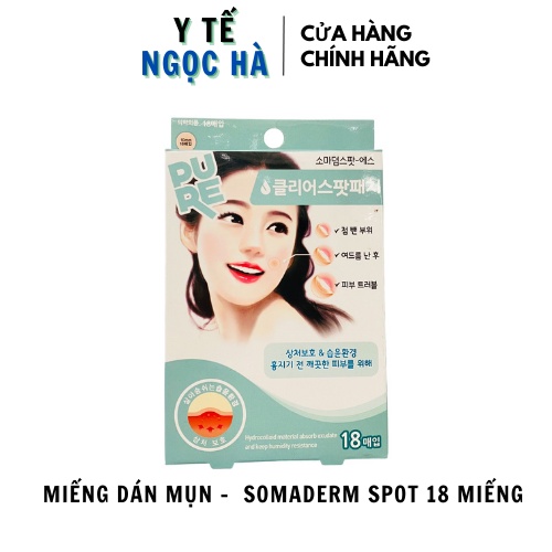 Miếng Dán Mụn Somaderm Spot 18 miếng, hãng Young Chemical Hàn Quốc