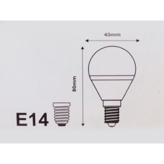 Bóng đèn led G45 5w/6w/8w e14