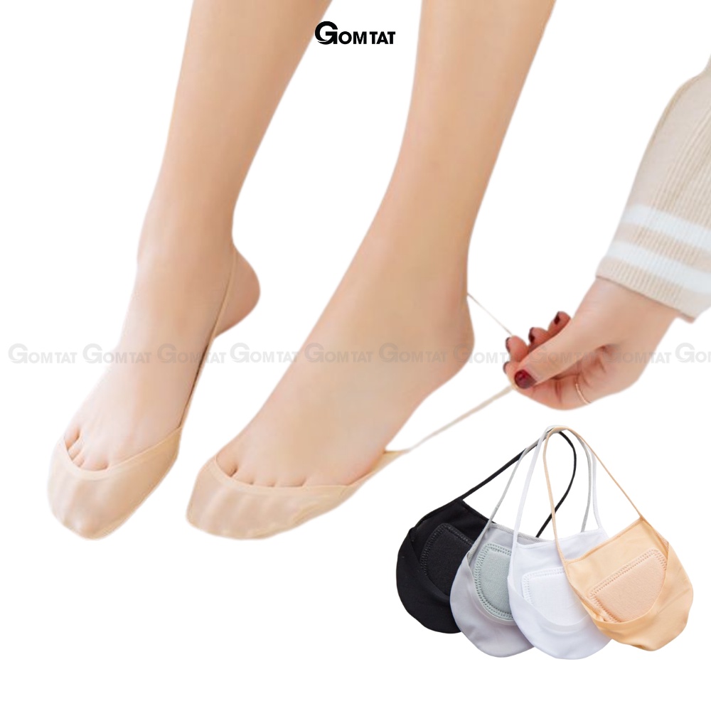 Tất đi giày cao gót nữ có lớp đệm mềm mại êm chân, vớ giày cao gót chất liệu sợi cotton cao cấp -PO-CAOGOT-SXY-3008-1DOI