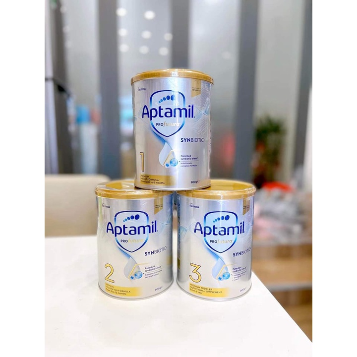 Sữa Aptamil Úc bạc mẫu mới cho bé thông minh cao lớn 900g