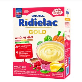 Bột Ăn Dặm RiDielac Gold 4 Vị Mặn - Hộp Giấy 200g