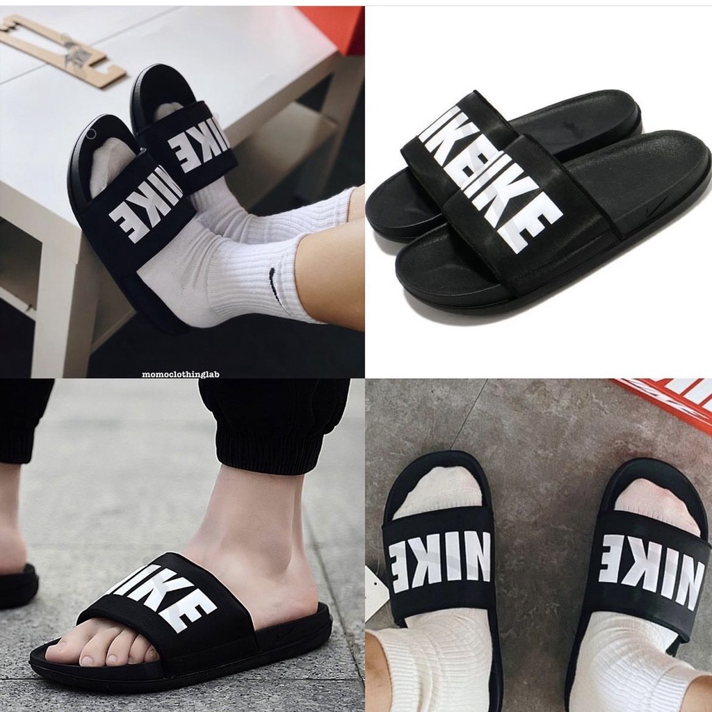 Dép nam NK Offcourt Slides chính hãng, quai ngang, êm nhẹ, thoải mái, chống trơn trượt, Dép Benassi JDI thể thao
