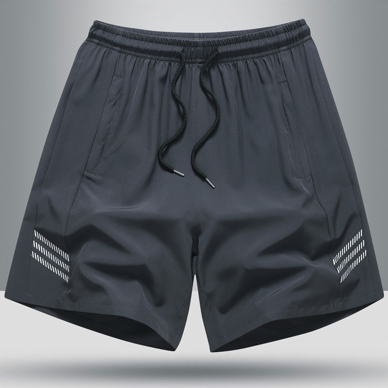 Quần Short Thể Thao Vải Lụa Lạnh Mỏng Nhanh Khô Thời Trang Mùa Hè Cho Nam