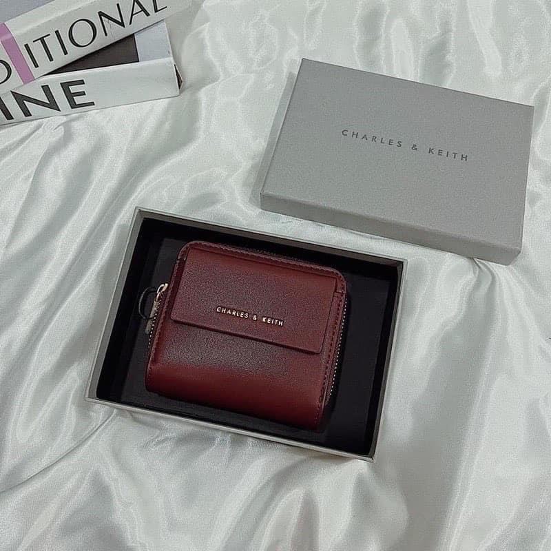 Ví da trơn nắp gập nhiều ngăn fullbox #V001