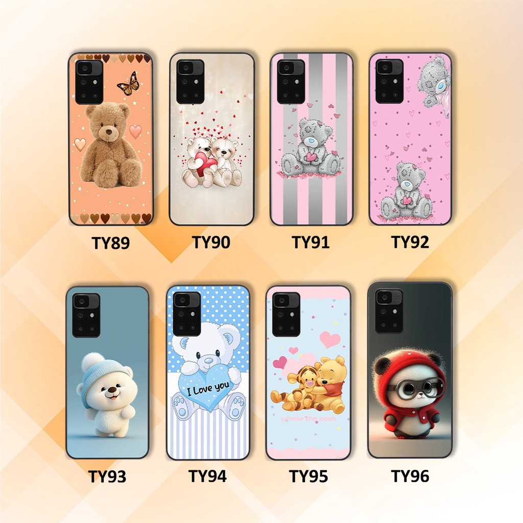 Ốp Xiaomi Redmi 10 in hình gấu cute dễ thương siêu xinh đáng yêu