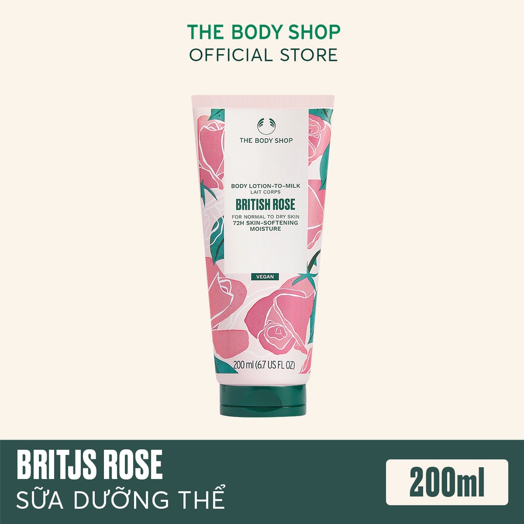 Sữa Dưỡng Thể The Body Shop British Rose Lotion-to-Milk 200ml