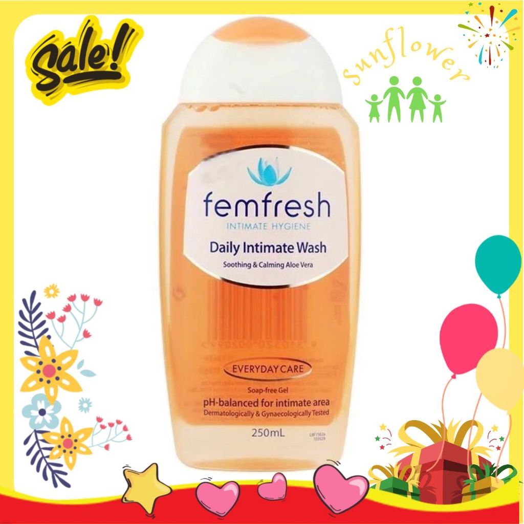 Dung dịch vệ sinh phụ nữ Femfesh Daily Intimate Wash 250ml hàng UK Anh