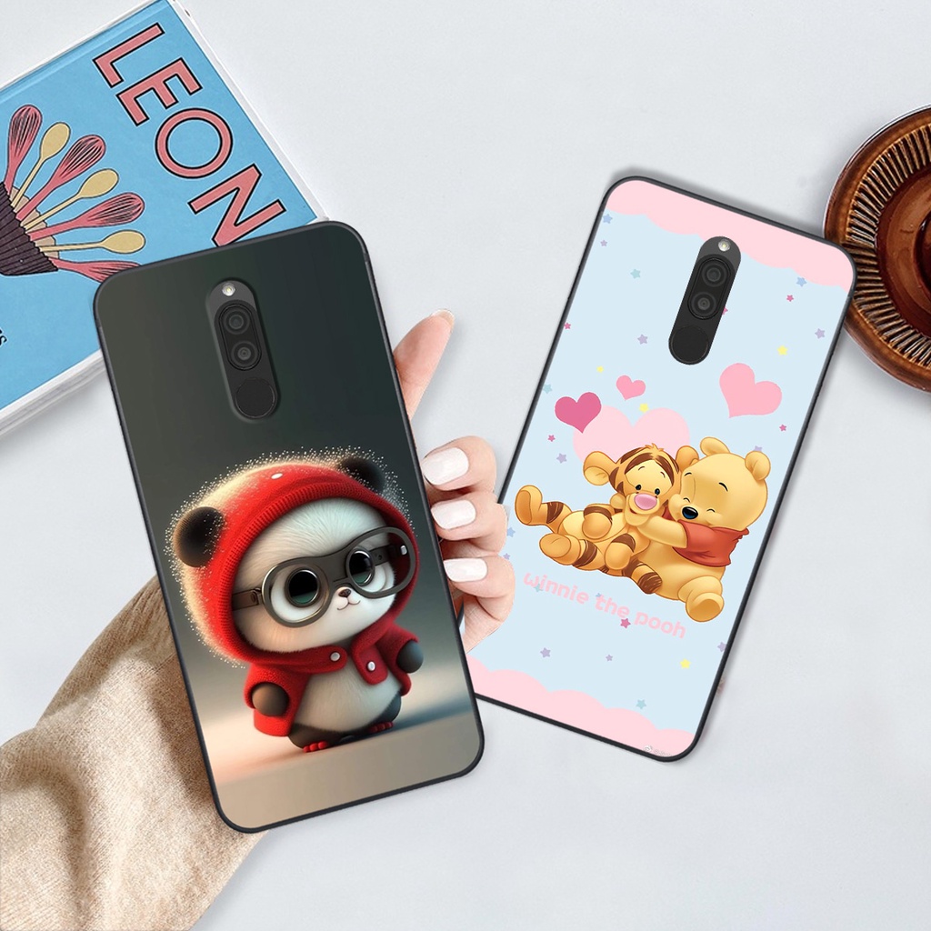 Ốp Xiaomi Redmi 8 in hình gấu cute dễ thương siêu xinh đáng yêu
