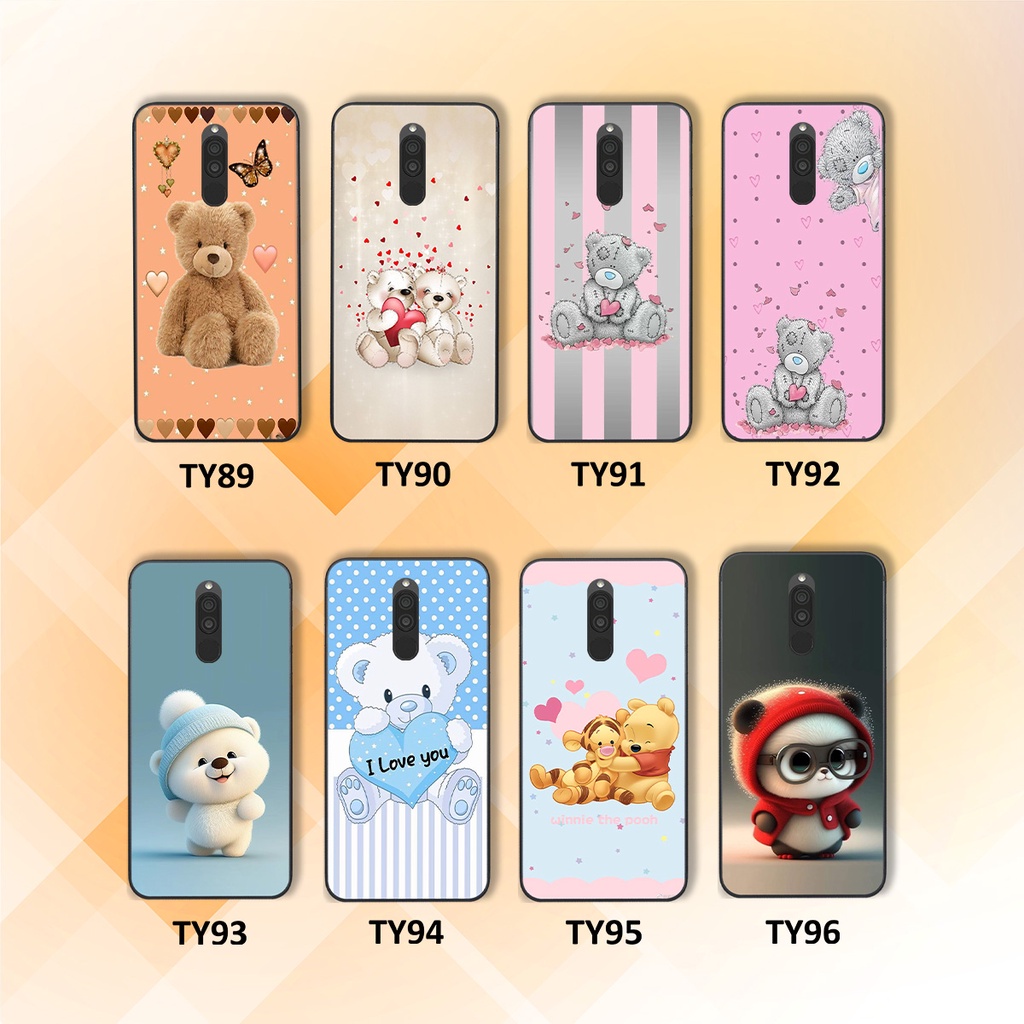 Ốp Xiaomi Redmi 8 in hình gấu cute dễ thương siêu xinh đáng yêu