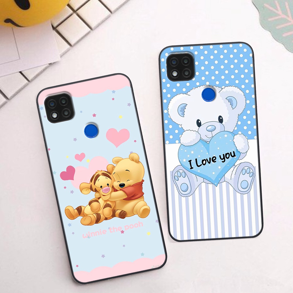 Ốp Xiaomi Redmi 9C in hình gấu cute dễ thương siêu xinh đáng yêu