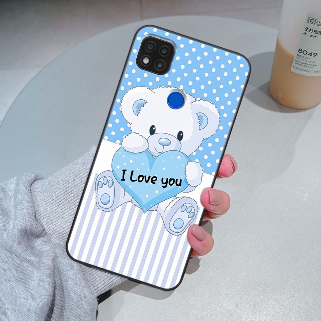 Ốp Xiaomi Redmi 9C in hình gấu cute dễ thương siêu xinh đáng yêu