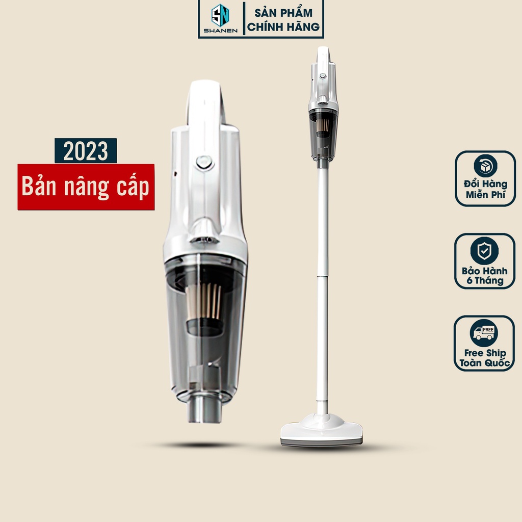 Máy Hút Bụi Cầm Tay Không Dây Đa Năng 5IN1 SHANEN Lực Hút Cực Mạnh 20.000Pa, Công Suất 120W, Shanen official