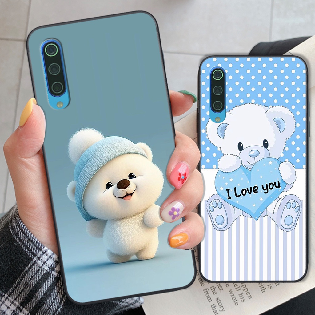 Ốp Xiaomi Mi 9 SE in hình gấu cute dễ thương siêu xinh đáng yêu