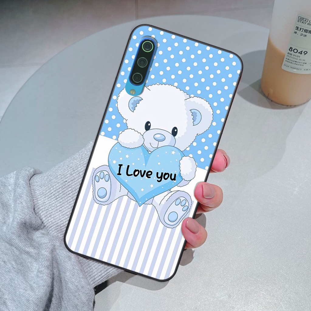 Ốp Xiaomi Mi 9 SE in hình gấu cute dễ thương siêu xinh đáng yêu