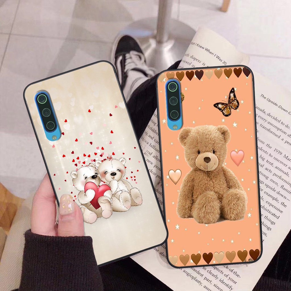 Ốp Xiaomi Mi 9 SE in hình gấu cute dễ thương siêu xinh đáng yêu