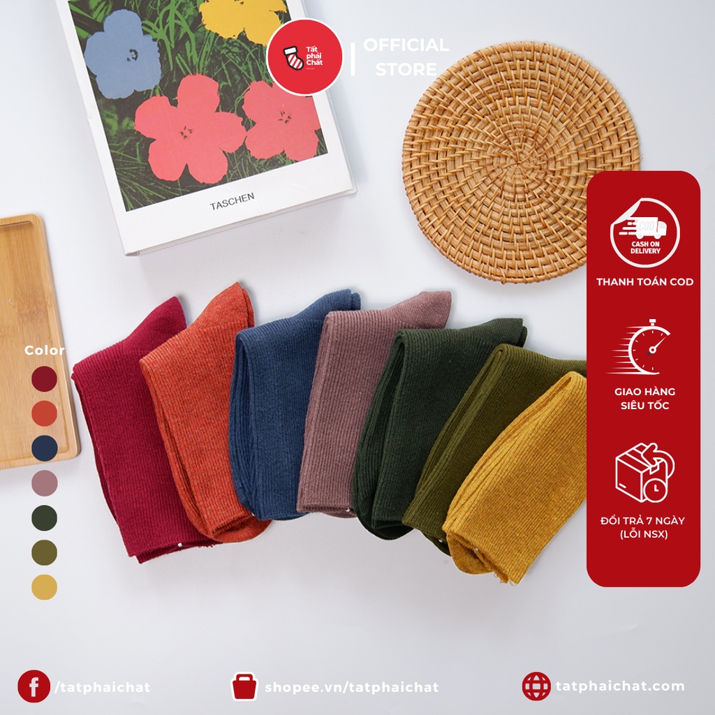 Tất trơn gân nhỏ mang giày Sneakers - Giao nhanh 2H - Hồ Chí Minh - Unisex