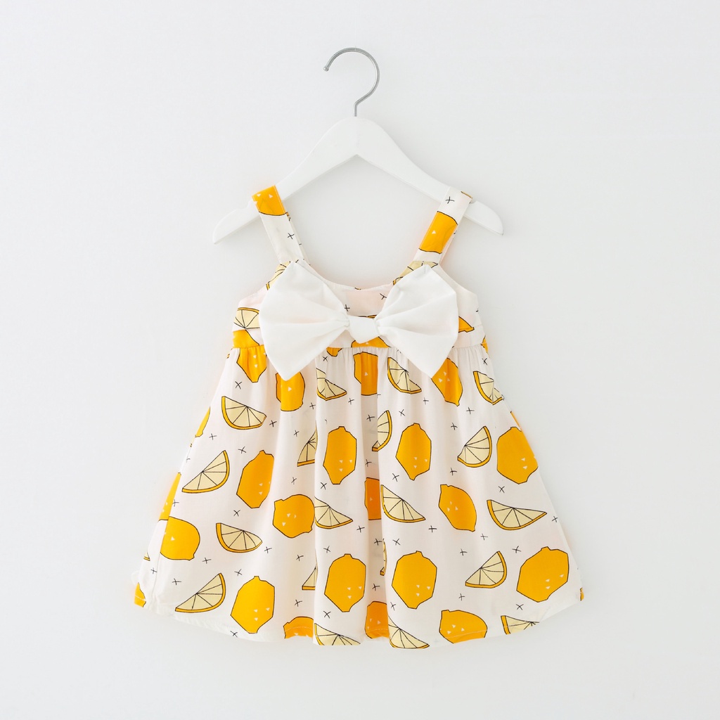 Váy hai dây cho bé gái/Đầm bé gái họa tiết xinh xắn dễ thương cho bé 1-5 tuổi, dáng đẹp