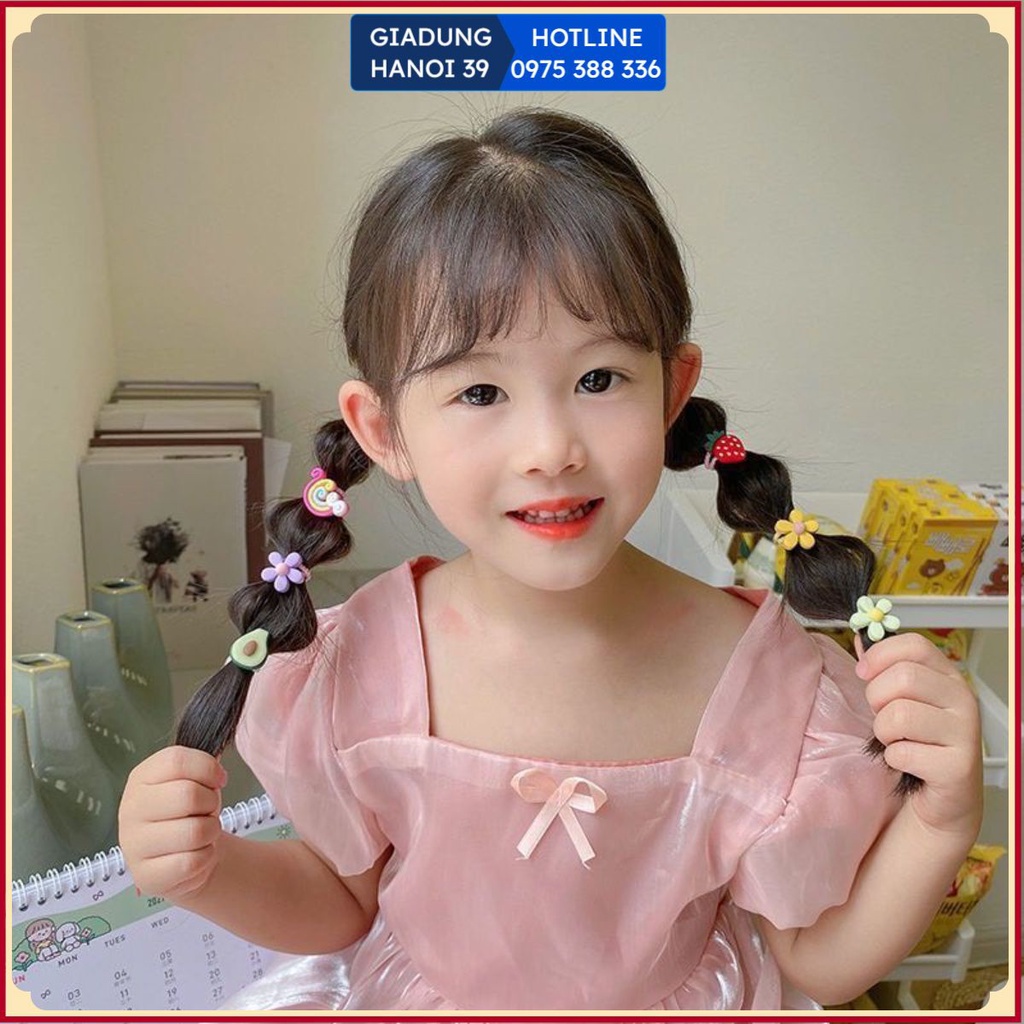 Set chun buộc tóc cho bé được thiết kế độc đáo giúp bé thêm xinh xắn, Chun buộc tóc cho bé với hình thú cưng đáng yêu