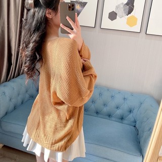 Áo Cadigan Len Mỏng Hottrend Phong Cách Hàn Quốc (Cadigan len lông thỏ)