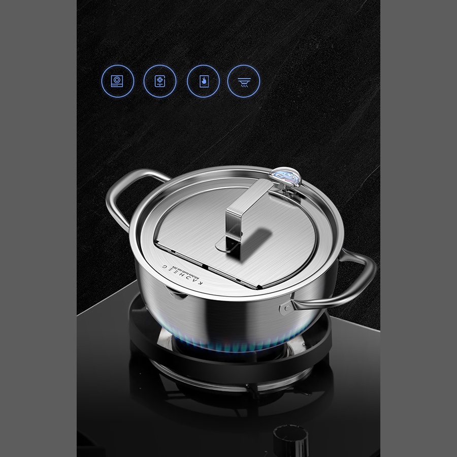 Nồi chiên nhúng đa năng bằng inox KACHEEG cao cấp