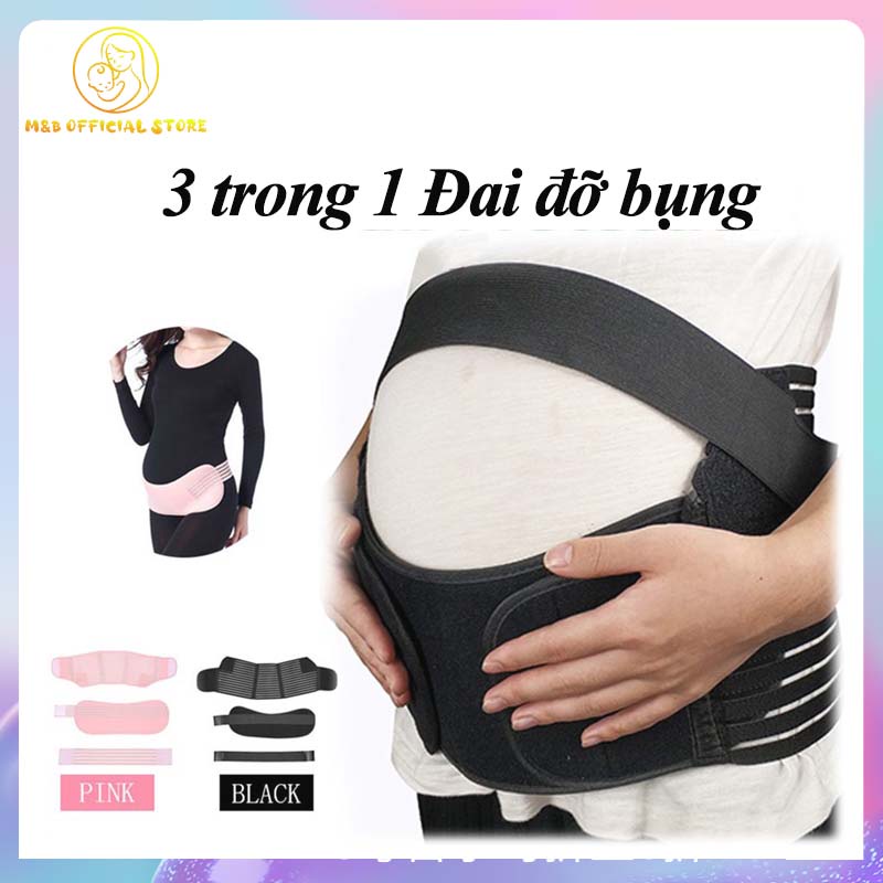 3 trong 1 Đai nâng đỡ bụng bầu giảm đau lưng cho mẹ bầu