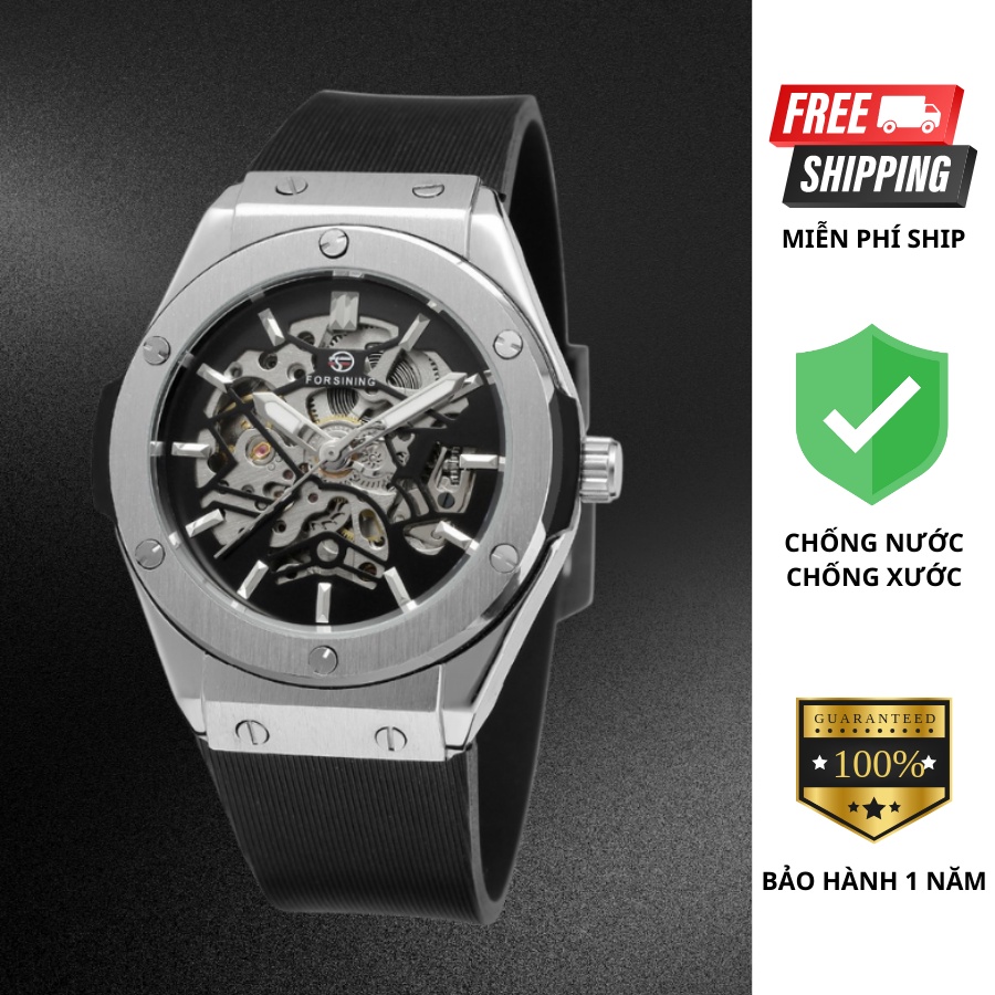 Đồng Hồ Cơ Nam FORSINING Thiết Kế Classic Fusion Sang Trọng - Chống Nước 5ATM - Kính Saphire Cao Cấp
