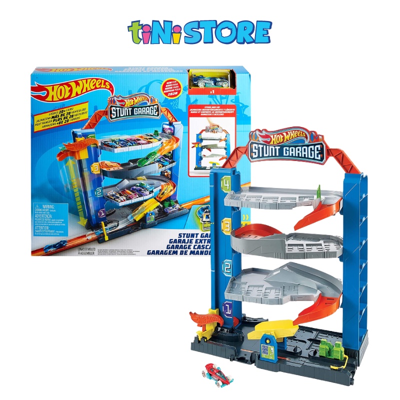 tiNiStore-Bộ đồ chơi Hot Wheels trạm giữ xe 3 tầng tiNiToy GNL70