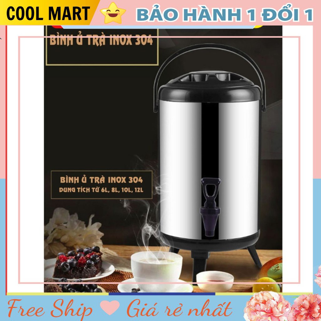 Bình Nước Giữ Nhiệt 3 Lớp - Bình Nước Inox Giữ Nhiệt Loại To 6L, 8L, 10L, 12L Chất Lượng Cao