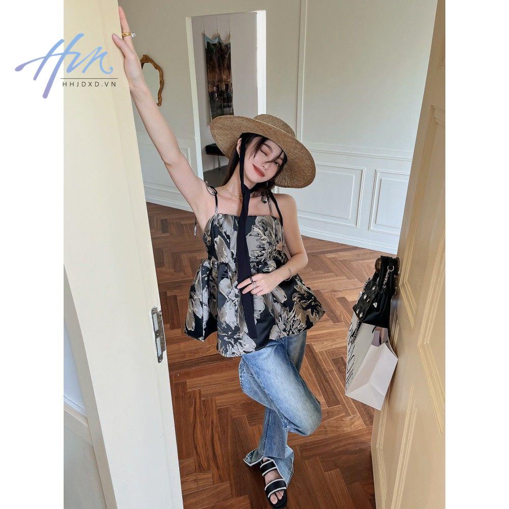 Áo Hai Dây Mùa Xuân Hè 2023 Thắt Nơ Phong Cách Mới Hợp Thời Trang Cho Nữ