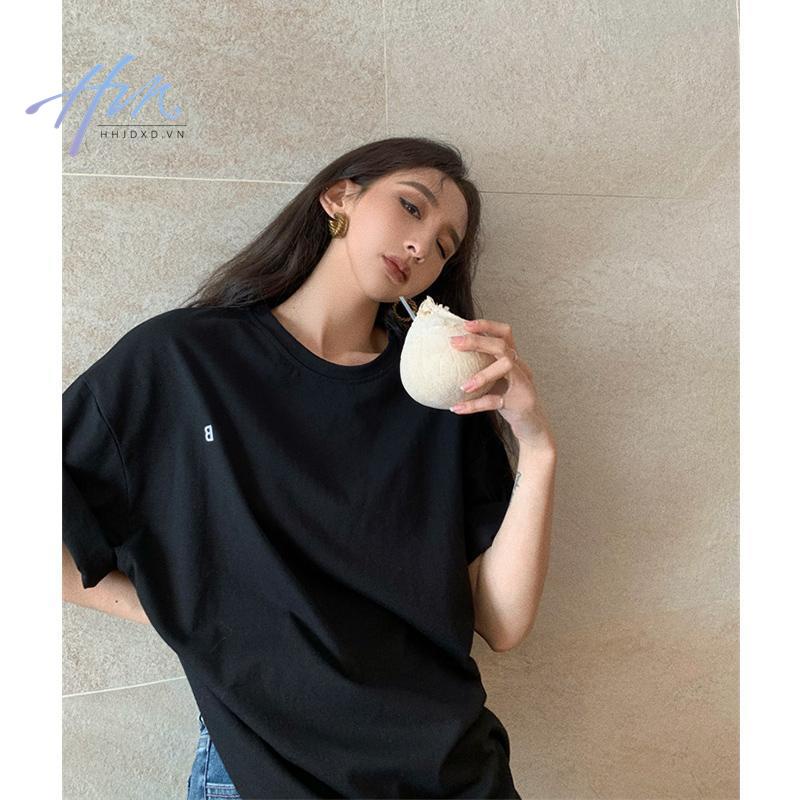 Áo Thun Cotton Ngắn Tay oversize Thời Trang Mùa Hè 2023 Dành Cho Nữ