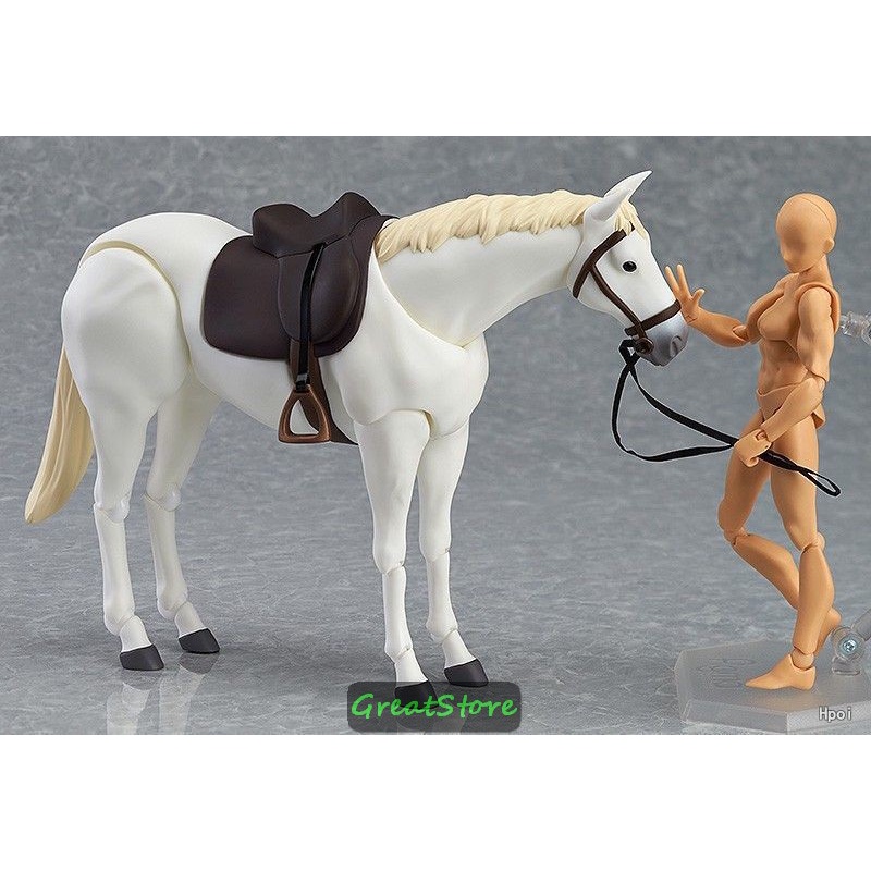 MÔ HÌNH NGỰA TUẤN MÃ, BẠCH MÃ KHỚP CỬ ĐỘNG 241 Horse 1:12 scale FIGMA Action Fiugre 16 cm