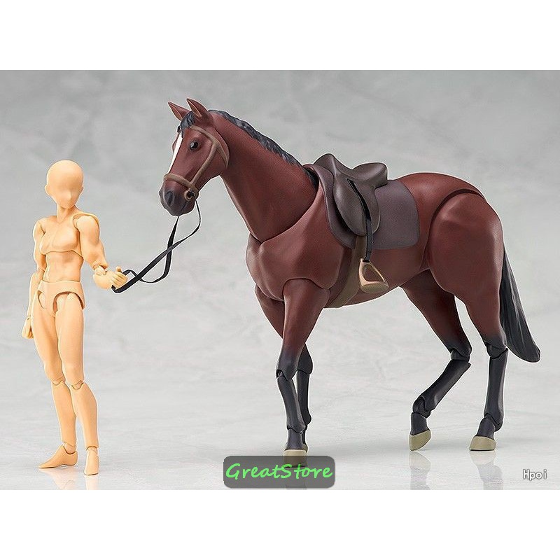 MÔ HÌNH NGỰA TUẤN MÃ, BẠCH MÃ KHỚP CỬ ĐỘNG 241 Horse 1:12 scale FIGMA Action Fiugre 16 cm