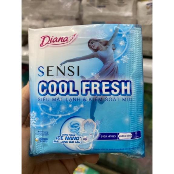 BVS Diana SenSi Cool Fresh Siêu mỏng không cánh 23cm 8miếng
