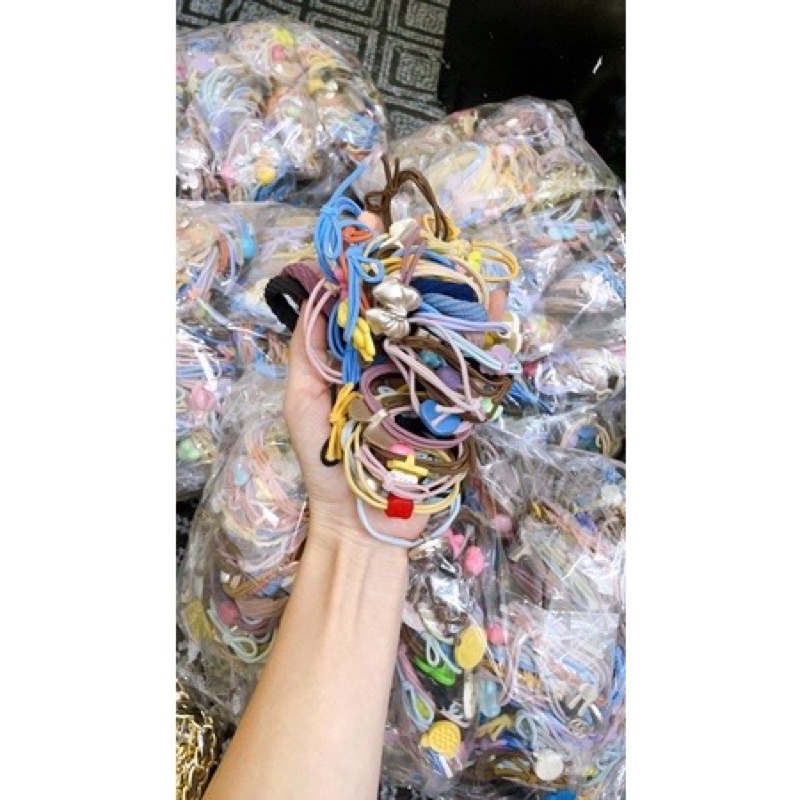Dây buộc tóc vintage (giao mẫu ngẫu nhiên)