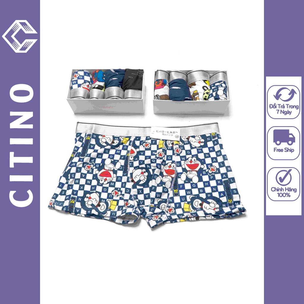 Quần sịp đùi nam cotton quần lót doremon hoạt hình co dãn CITINO STORE