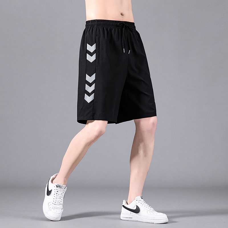 Quần Short Thể Thao Vải Mỏng Nhanh Khô In Họa Tiết Kiểu Hàn Quốc Thời Trang Mùa Hè Cho Nam