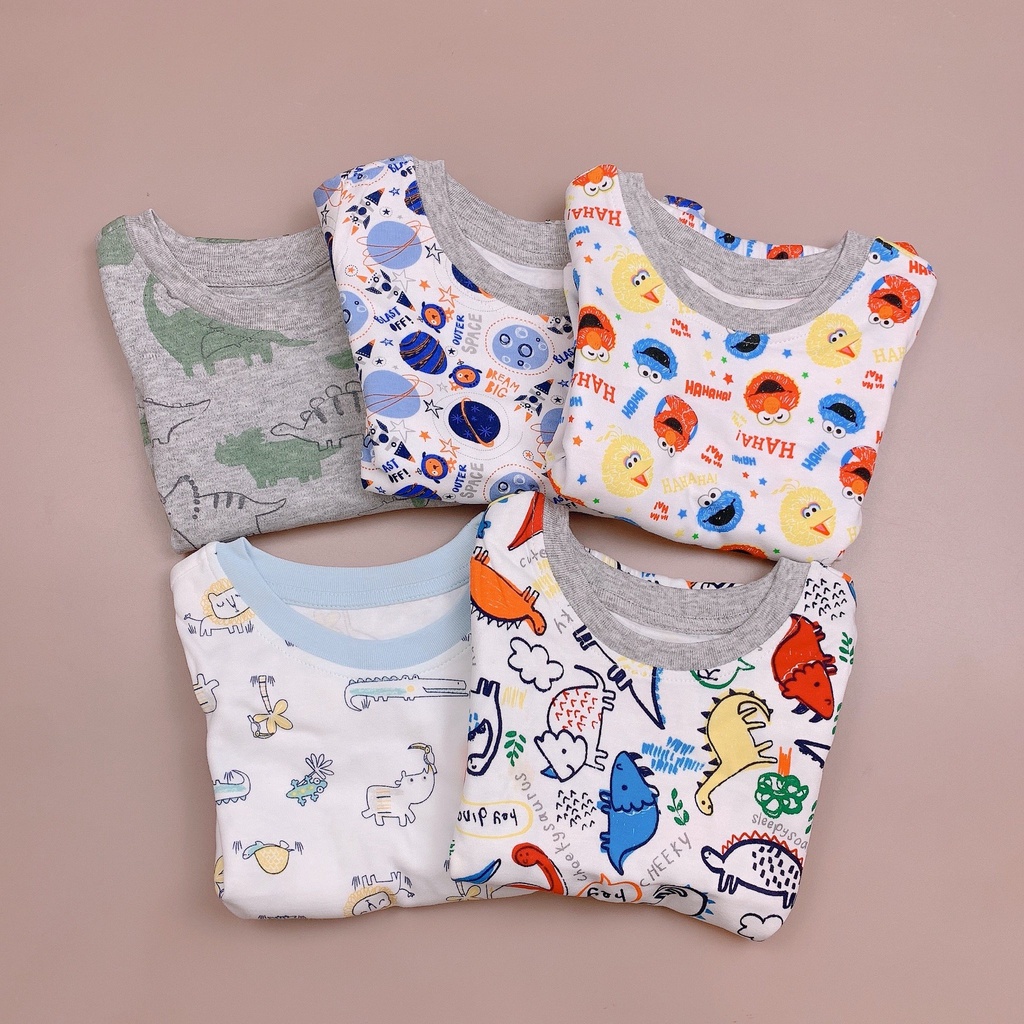Bảng màu 2 - Bộ cotton Ru Design bo viền gấu nhiều màu BT size 2-7y
