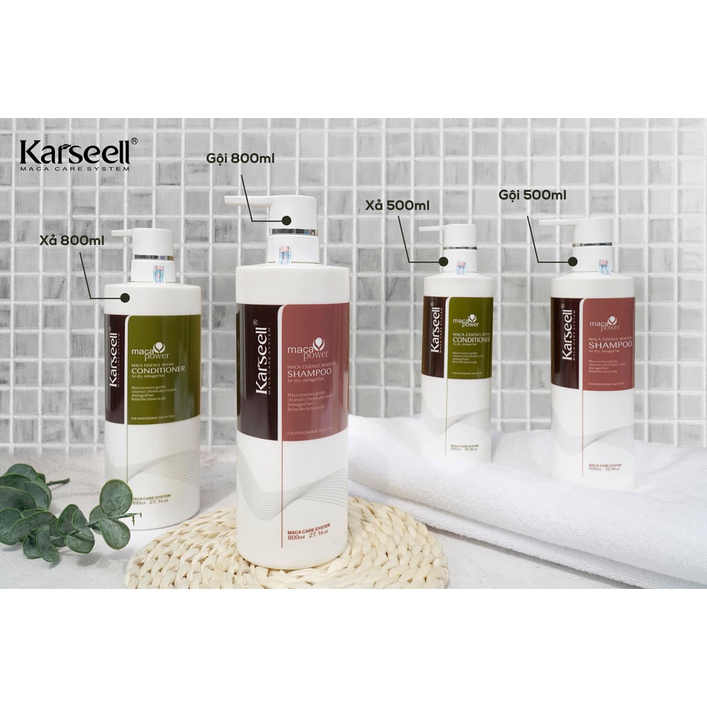Dầu gội xả Karseell Maca Collagen chính hãng công ty 500ML - 800ML