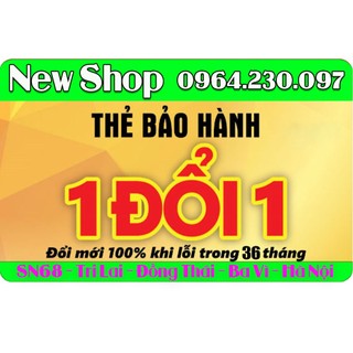 Thẻ bảo hành tất cả sản phẩm của shop