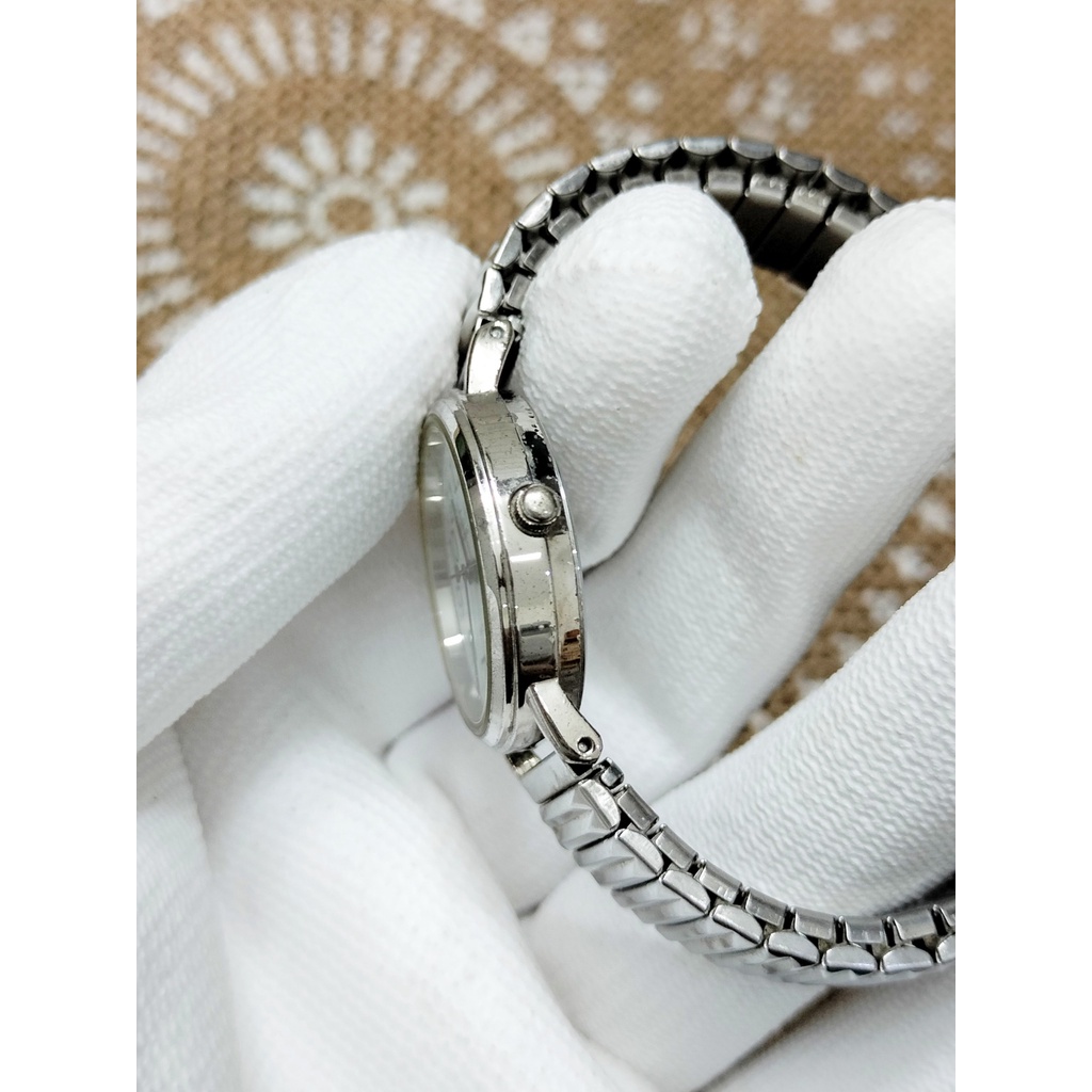 Đồng hồ nữ Jaxis hàng si Nhật số tự nhiên, dây chun