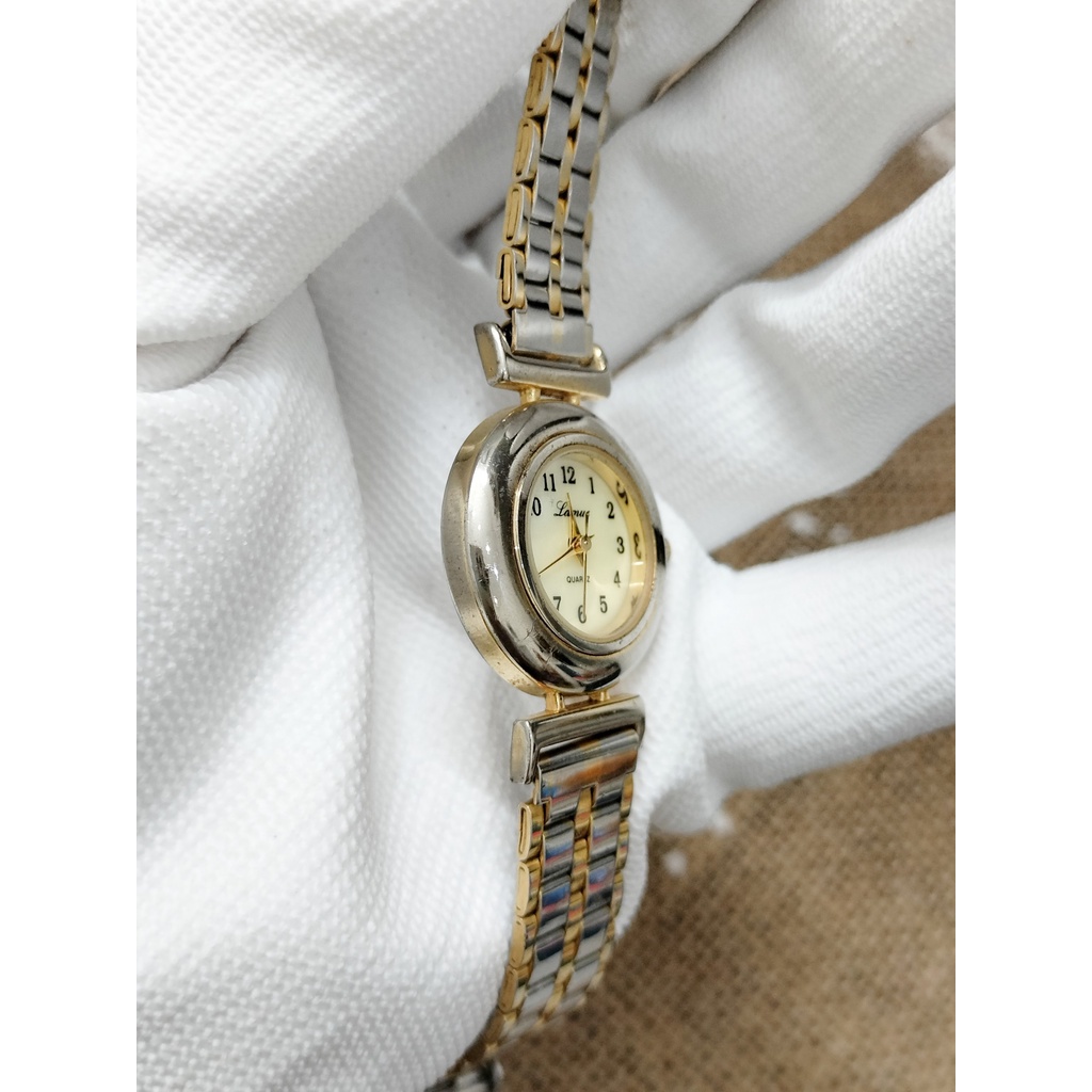 Đồng hồ nữ Lamue hàng si Nhật dây demi mặt tròn