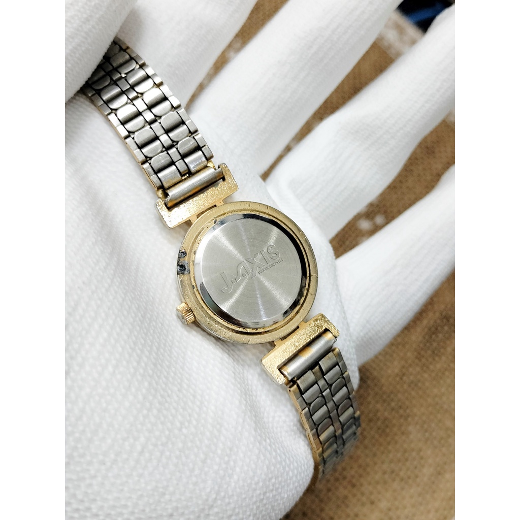 Đồng hồ nữ Lamue hàng si Nhật dây demi mặt tròn