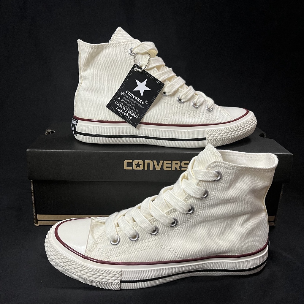 Giày Converse 1970s cao cổ trắng kem full box - bản thường