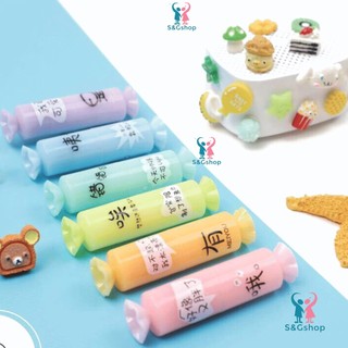 Bút dạ quang mini học sinh, bút đánh dấu nhớ highlight tài liệu ghi chú vĩ 6 cây Tianflu kẹo ngọt