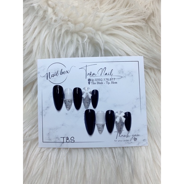 Nail Box thiết kế 35k lấy tương tác ạ ❤️ Kèm tăm, dũa, keo dán, keo chai, cồn