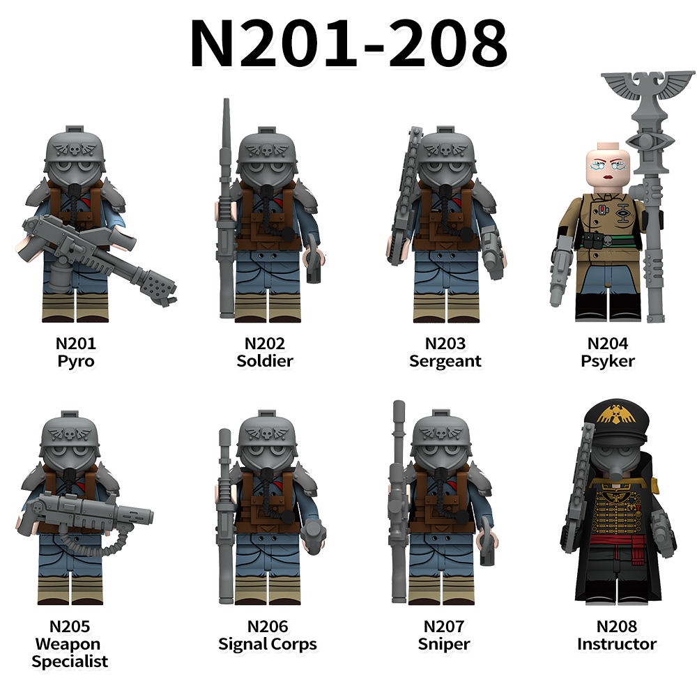 Mô Hình Đồ Chơi Nhân Vật Death Korps of Krieg Mini N201-208