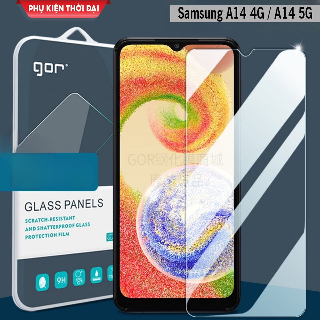 Cường lực Gor Samsung A14 / A14 5G trong suốt bóng mượt dùng được mọi loại ốp
