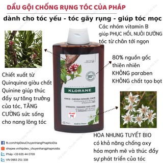 DẦU GỘI KLORANE CỦA PHÁP - GIÚP TÓC CHẮC KHỎE