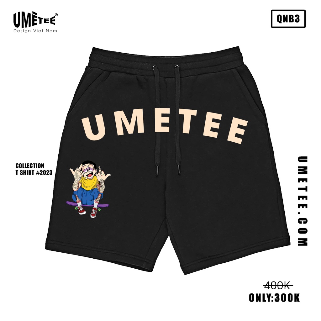 Quần Short unisex nam nữ chất cotton cao cấp in hình Nobita Umetee