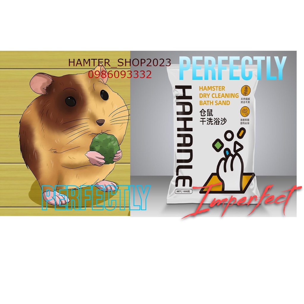 CÁT TẮM NHẬP KHẨU CHO HAMSTER. KHỬ KHUẨN ,SIÊU THƠM TÚI 500G,1KG
